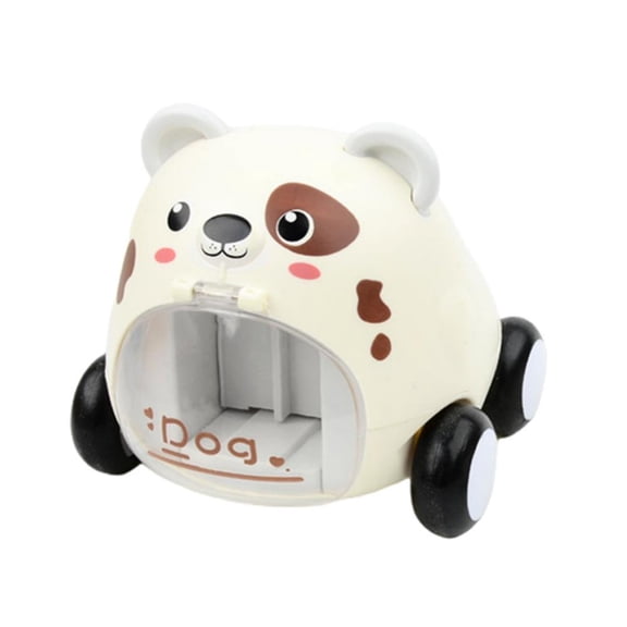 Esaierr Boys Girys Car Toy, Cute Inertia Car Toys for 3+ Year Old Toddler Birthday Gift(Spotted dog)