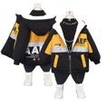 thumbnail image 1 of Esaierr Boys Padded Coat + Pants Set Toddler Kids Winter Clothes Outfits Warm Tops + Pants Outfits for 1-8Y, 1 of 6