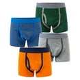 thumbnail image 1 of Esaierr Boys Underwear for Kids Baby 5 Pack Breathable Soft Boxer Briefs, 2-12T Cotton Solid Color Four Corners Shorts, 1 of 8