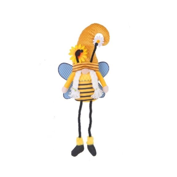 Esaierr Bumble Bee Gnomes Plush - Honey Bee Day Handmade Spring Gnome Swedish Elf Faceless Doll