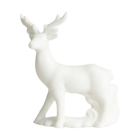 Esaierr Ceramic Crane Figurine Chinese Animal Statue Lucky Bird Figurine Home Decor Jade White Crafts Crane Ceramics Home Decoration