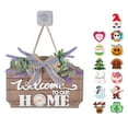thumbnail image 1 of Esaierr Christmas Hanging Sign Wall Decor, Wooden Hanging Christmas Decorations, Wooden Hanging Sign for Personalized Decor Christmas Xmas Tree Window Door Outdoor Indoor, 1 of 9