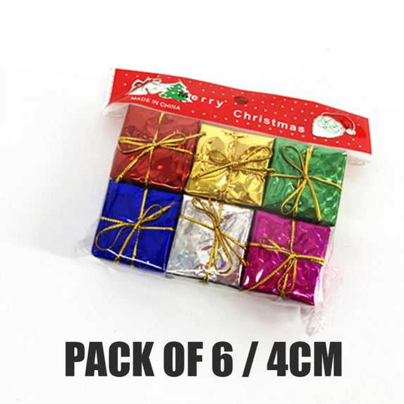 Esaierr Christmas Tree Gift Boxes Assorted Cute Small Boxes Christmas Tree Decoration Foam Decoration