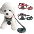 thumbnail image 1 of Esaierr Dog Vest & Harness 2 PCS Clothes for Small Medium Sized Dogs Cats Classic Christmas Plaid Outdoor Walking, 1 of 8