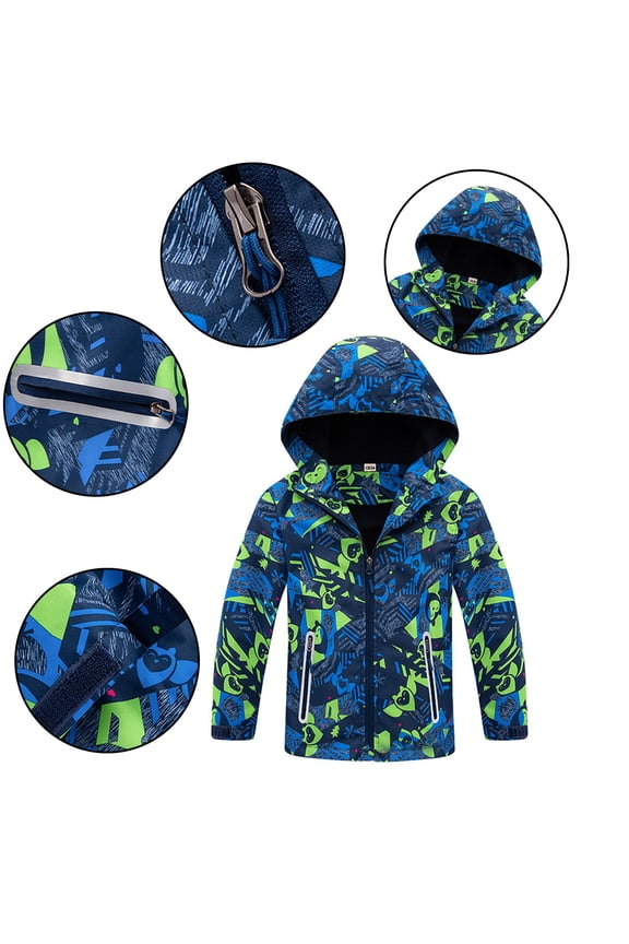 Girls Boys Rain Jackets for Kids Toddler Lightweight Waterproof 3-12T Raincoats Hooded Rushing Jacket Sports Windbreakers Sizes