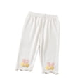 thumbnail image 1 of Esaierr Girls Cartoon Footless Leggings Toddler Baby Thin Skinny Stretch Cropped Trousers 1-6 Years, 1 of 9