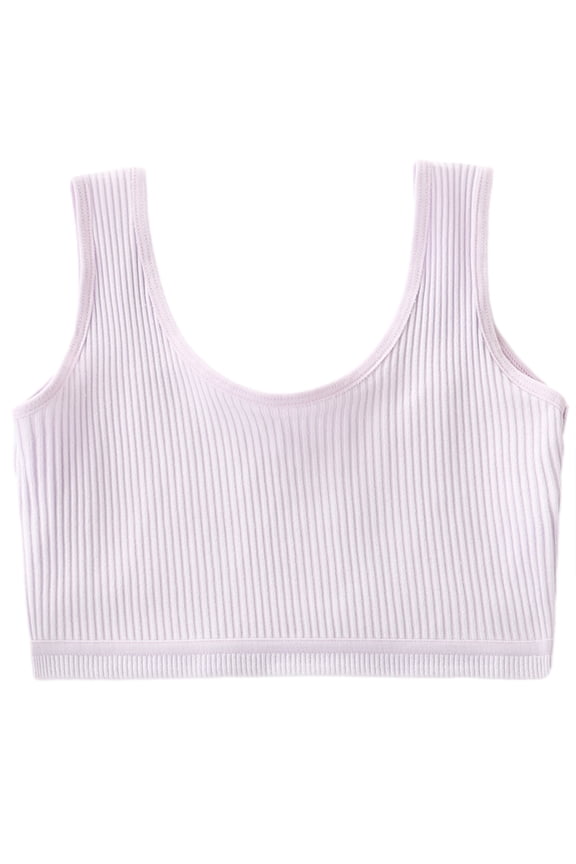 Girls Sports Bras for Kids 10-13Y Teens Girls Racerback Vest-Style Sports Underwear Bra Student Training Bras for Development Period