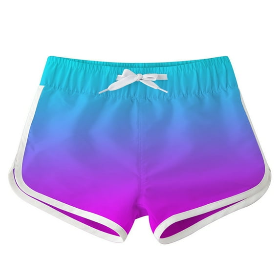 Esaierr Girls Shorts Summer Kids Athletic Shorts Quick Shorts Shorts Summer Beach Sports with Drawstring Pocket for Baby Kids 7-12Y