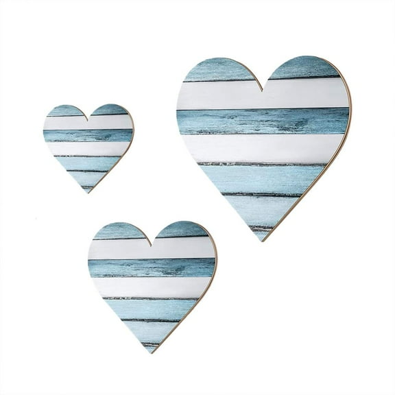 Esaierr Heart Bedroom Wall Decor Heart Shaped Wood Sign Wooden Heart Wall Decor Wood Heart Wall Sign Rustic Hanging Sign