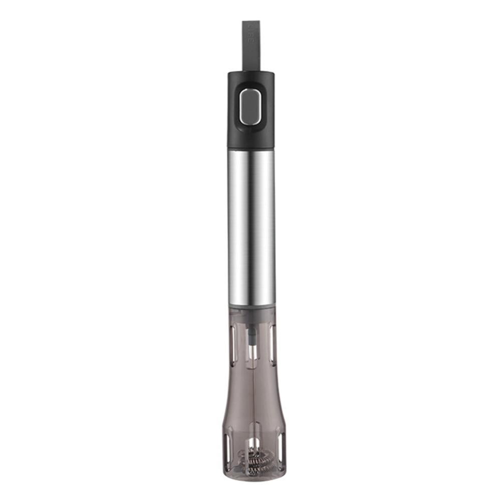 Esaierr Household Electric Milk Frother/ Handheld Electric Foam Maker Waterproof Stainless Steel Whisk Drink Mixer 12.20x1.57inch