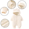 thumbnail image 1 of Esaierr Infant Boys Girls Winter Snowsuit Outwear for Newborn Romper Jumpsuit Warm Zip Jumpsuit for 0-18M, 1 of 5