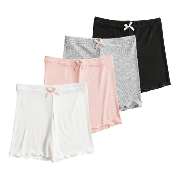 Esaierr Kids Baby 2PCS Summer Shorts Pants Underwear for Girls,Toddler Bike Shorts Safety Tight Leggings Shorts Breathable Underpants Shorts Girls Dance Shorts,Sizes 4-10Y