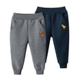 thumbnail image 1 of Esaierr Kids Baby Boys Fleece Jogger Sweat Pants Kid Fall Winter Sweatpants Elastic Waist Active Pants Trousers Plush Athletic Jogger Toddler Thickened Sports Pants for 1-10T, 1 of 8