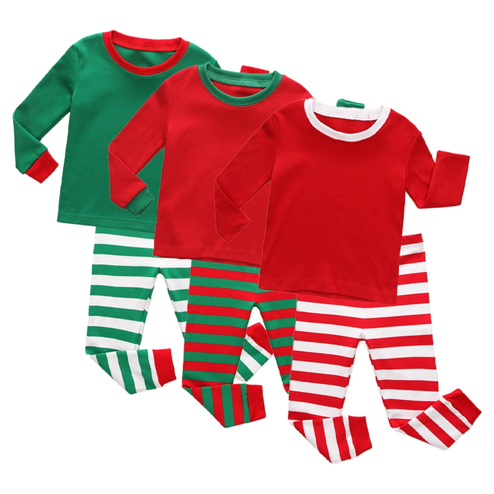 Esaierr Kids Baby Boys Girls 2Pcs Christmas Pajamas Pjs Set 2-9T ...