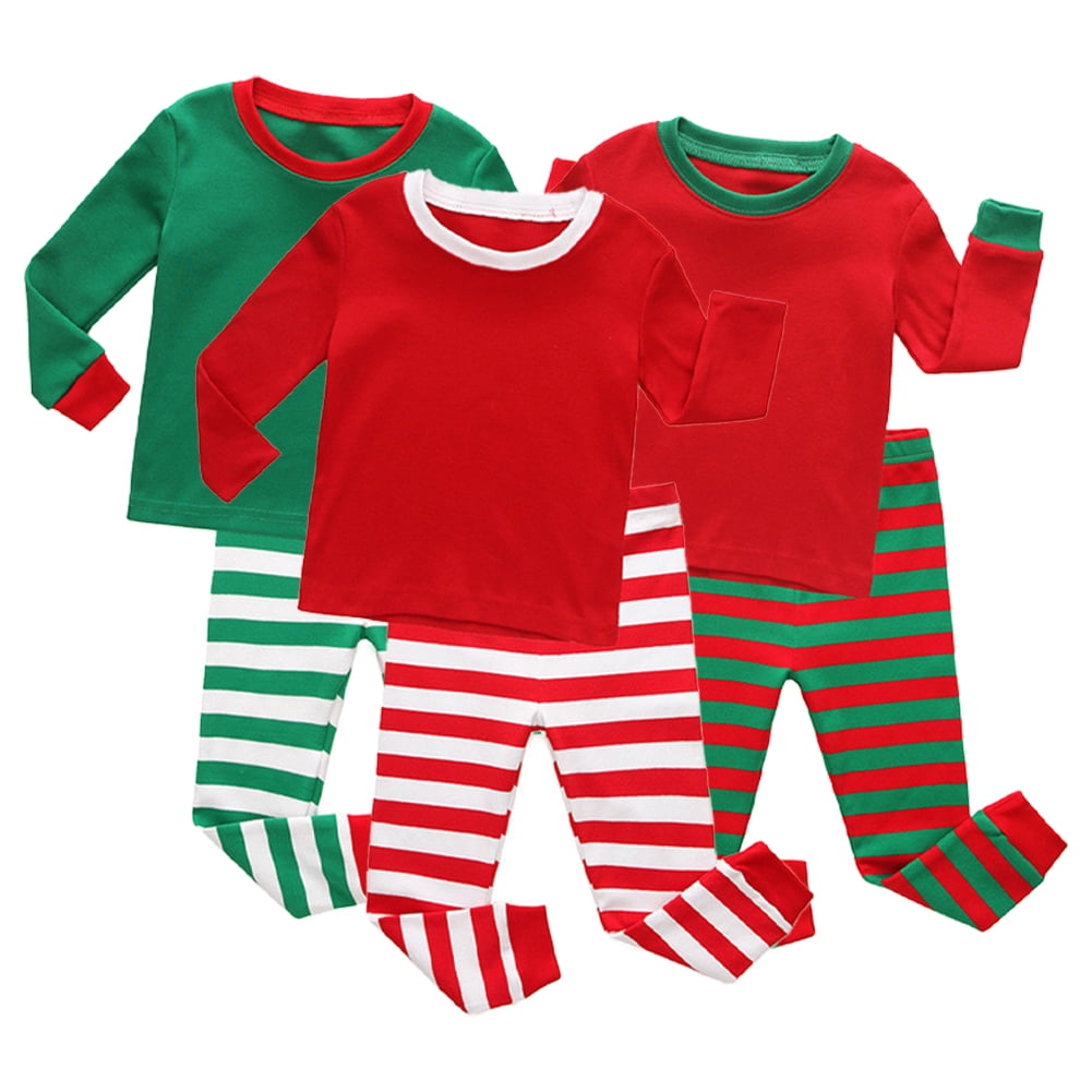 Esaierr Kids Baby Boys Girls 2Pcs Christmas Pajamas Pjs Set 29T