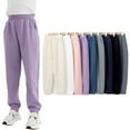 thumbnail image 1 of Esaierr Kids Baby Boys Girls Spring Autumn Sweatpants Kid Solid Color Casual Elastic Waist Active Pants Trousers 3-10Y Unisex Toddler Jogger Pants Sweat Pants, 1 of 9