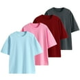 thumbnail image 1 of Esaierr Kids Baby Boys Girls Summer T-Shirt Youth Boys Girls Short Sleeve Cotton Tees Crewneck Boys Girls T-Shirts Solid Tee Shirt ,Sizes 3-14Y, 1 of 9