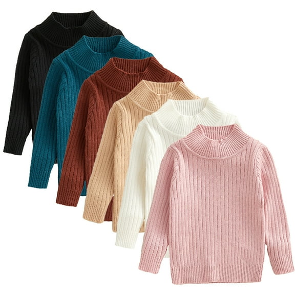 Esaierr Kids Baby Boys Girls Sweatshirt Toddler Fall Clothes Round Neck Causal Warm Sweaters Crewneck Pullover Long Sleeve Sweater Tops