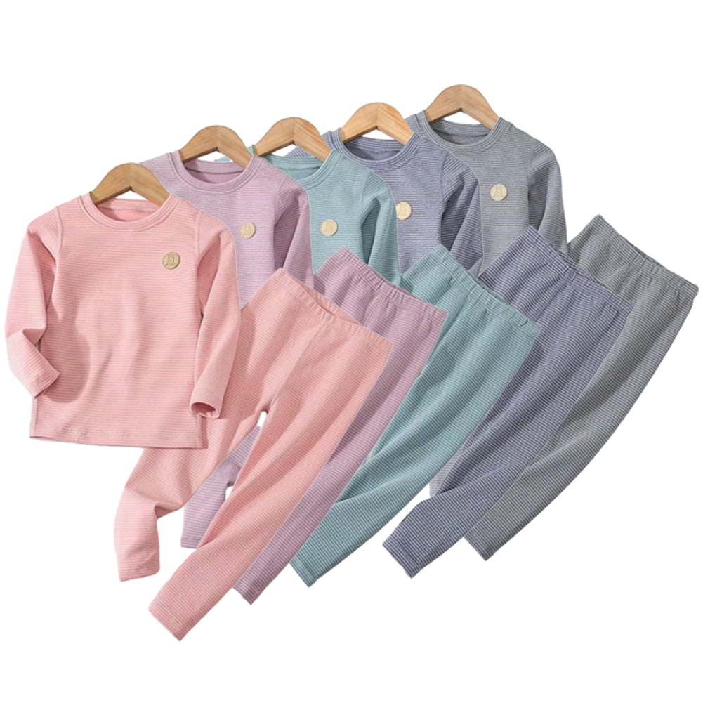 Esaierr Kids Baby Boys Girls Underwear Pajamas Pjs Sets Long Sleeve