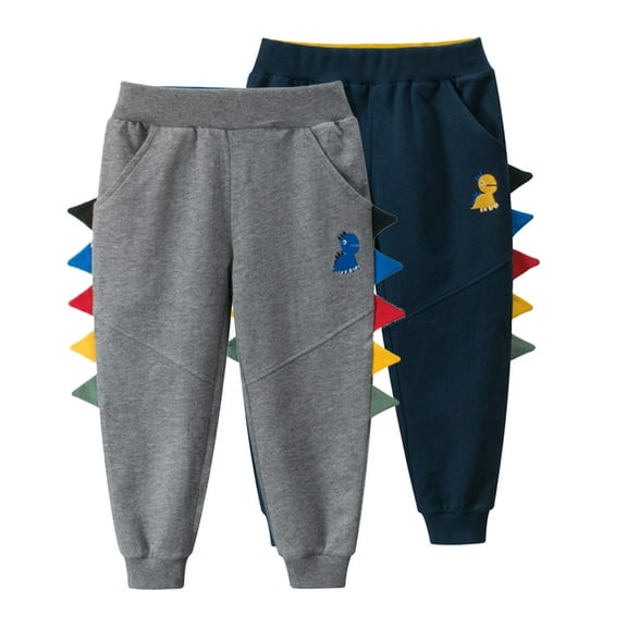 Esaierr Kids Baby Boys Jogger Pants 1-9Y Spring Autumn Sweatpants Toddler Sport Jogger Dinosaur Active Pants Kid Sweats Pants