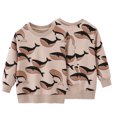 thumbnail image 1 of Esaierr Kids Baby Boys Spring Fall Sweatshirt for Toddler Cotton Pullover Winter Sweatsuit Long Sleeved Bottom T Shirt Cartoon Printing Terry Sweater Tops 2-7 Years, 1 of 6
