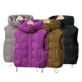 thumbnail image 1 of Esaierr Kids Baby Down Puffer Vest Jacket for Boys Girls Fall Winter Sleeveless Warm Coats Jacket Hooded Warm Standing Collar Waistcoat 3-10 Years, 1 of 7