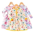 thumbnail image 1 of Esaierr Kids Baby Floral Dress for Girls Spring Fall Casual Princess Dress Long Sleeve Pullover Cute Fashion Dress,Size 3-7T, 1 of 8