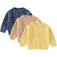 thumbnail image 1 of Esaierr Kids Baby Girls Boys Autumn Winter Knit Sweater,Long Sleeve Knitted Jumper Tops Winter Warm Pullover Tops 2-12Y Toddler Thickened Winter Sweater Sweatshirt, 1 of 9