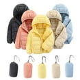 thumbnail image 1 of Esaierr Kids Baby Girls Down Jacket Toddler Light Puffer Winter Coat, Boys Girls Warm Solid Color Cotton Snowsuit Jacket Sizes 2-14T, 1 of 7
