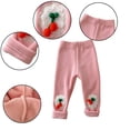 thumbnail image 1 of Esaierr Kids Baby Girls Fleece Lined Leggings Toddler Thickened Warm Trousers Pants Newborn Casual Tights Little Girls Thermal Active Cotton Bottoms Length Pants,Size 9M-6Y, 1 of 8