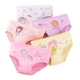 thumbnail image 1 of Esaierr Kids Baby Girls Soft Cotton Underwear 2-12Y Toddler Cool Breathable Comfort Panty Briefs Toddler Undies (Pack of 4), 1 of 8