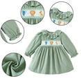 thumbnail image 1 of Esaierr Kids Baby Long Sleeved Dresses for Girls,Toddler Spring Summer Dress Pullover Crewneck Princess Dress Little Girls A-Line Ruffled Corduroy Dresses for 9M-6Y, 1 of 6