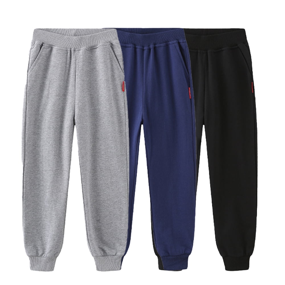 Esaierr Kids Baby Spring Fall Sweatpants for Boys Girls Teen Cotton Active Jogger Pants Solid Color Trousers Bottoms Unisex Toddler Elastic Waist