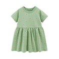 thumbnail image 1 of Esaierr Kids Baby Summer Dresses for Girls,2-8Y Little Girls Short Sleeve Dresses Casual Cotton Summer Kids Dress, 1 of 8