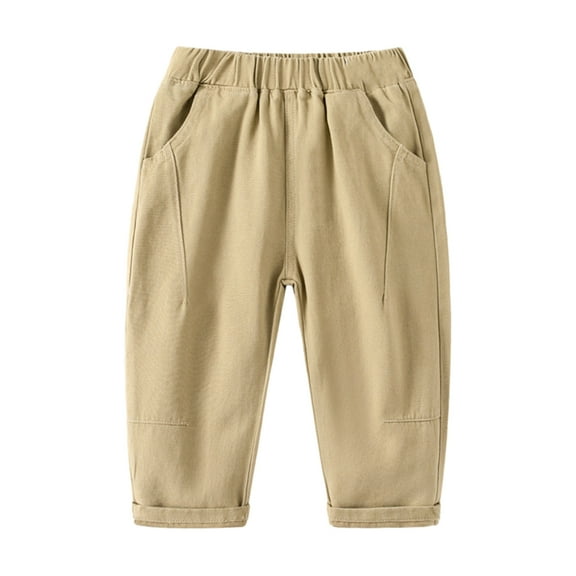 Esaierr Kids Baby Sweatpants for Boys Cotton Pants 1-8Y Toddler Boys' Pants Fashion Casual Solid Color Pants Spring Summer Jogger Pants