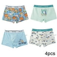 thumbnail image 1 of Esaierr Kids Boys Cotton Underwear Cute Boxer Briefs for Baby Cartoon Triangle Shorts 4PCS Youth Boys Panties Size 2-16, 1 of 9