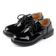 thumbnail image 1 of Esaierr Kids Boys Dress Shoes Lace-Up School Uniform Shoes Little Boys Comfort Dress Shoes Black Shoes for Boys (Toddler/Little Kid/Big Kid), 1 of 7