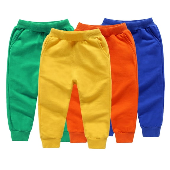 Esaierr Kids Boys Girls Jogger Sweatpants Toddler Baby Casual Pants Cotton Comfort Winter Long Pants for 1-11Y