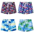 thumbnail image 1 of Kkkded Kids Boys Girls Shorts 2-8Y Baby Toddler Summer Print Short Pants Little Boys Girls Athletic Shorts Elastic Casual Drawstring Shorts Pants, 1 of 8