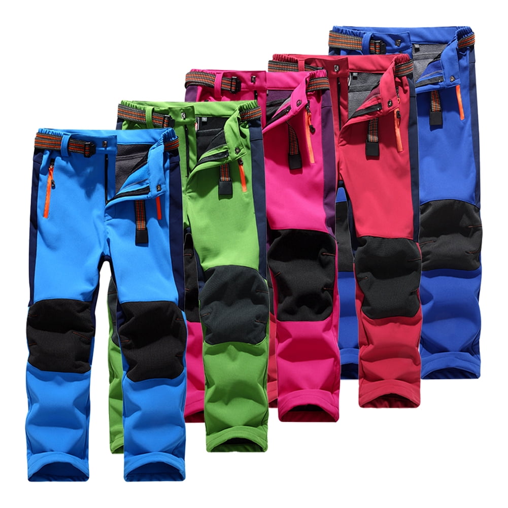 Esaierr Kids Boys Girls Snow Pants Trousers with Reinforced Knees and