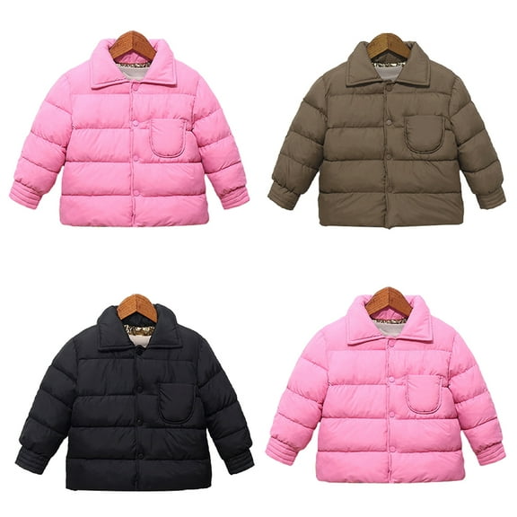 Esaierr Kids Boys Girls Thick Winter Coat for Toddler Puffer Down Jacket Warm Hooded Jacket Comfortable Warm Outwear for 2-8Y