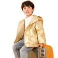 thumbnail image 1 of Esaierr Kids Boys Girls Wash Free Puffer Down Coats 1-12Y Toddler Snow Down Outerwear Bright Face Thickened Baby Winter Warm Hoodie Down Jacket, 1 of 7