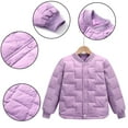 thumbnail image 1 of Esaierr Kids Boys Girls Winters Coats Down Jackets Puffer Jacket Coat for Toddler Down Jacket Casual Warm Button Long Sleeve Down Outerwear Jackets 6-14Y, 1 of 5