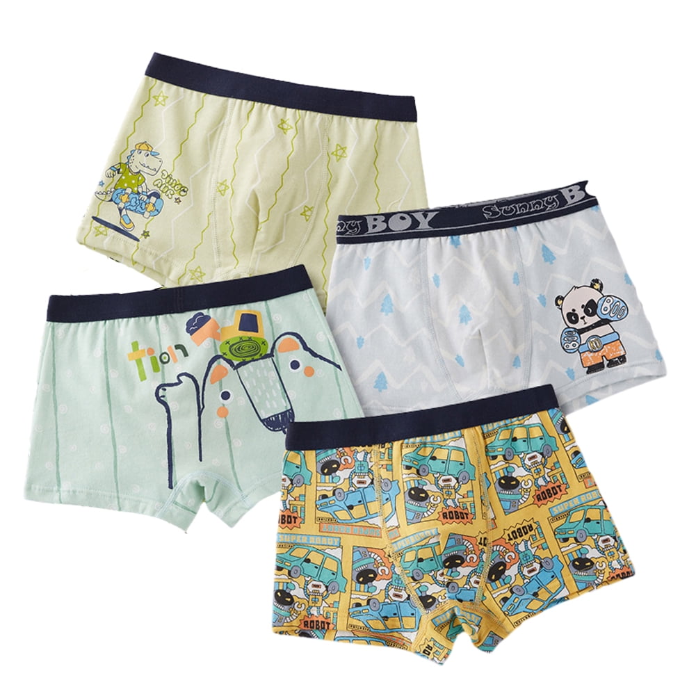 Esaierr Kids Boys Underwear 3-18Y Toddler Boxer Briefs Cotton ...