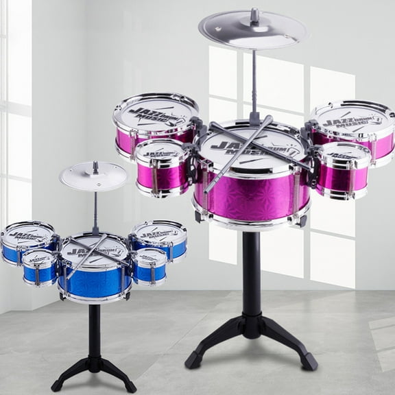 Esaierr Kids Drum Set for Toddlers Toy- Jazz Drum Combination Musical Instrument Toys for 3 4 5 6 7 8 9 Years Old