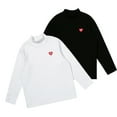 thumbnail image 1 of Esaierr Kids Fall Winter T-Shirt Undershirt for Boys Soft Boy's Fall Winter Poly Turtleneck Athletic Tees Youth Thermal High Neck Long Sleeve Solid Color T-shirt Simple for 3-14Y, 1 of 6