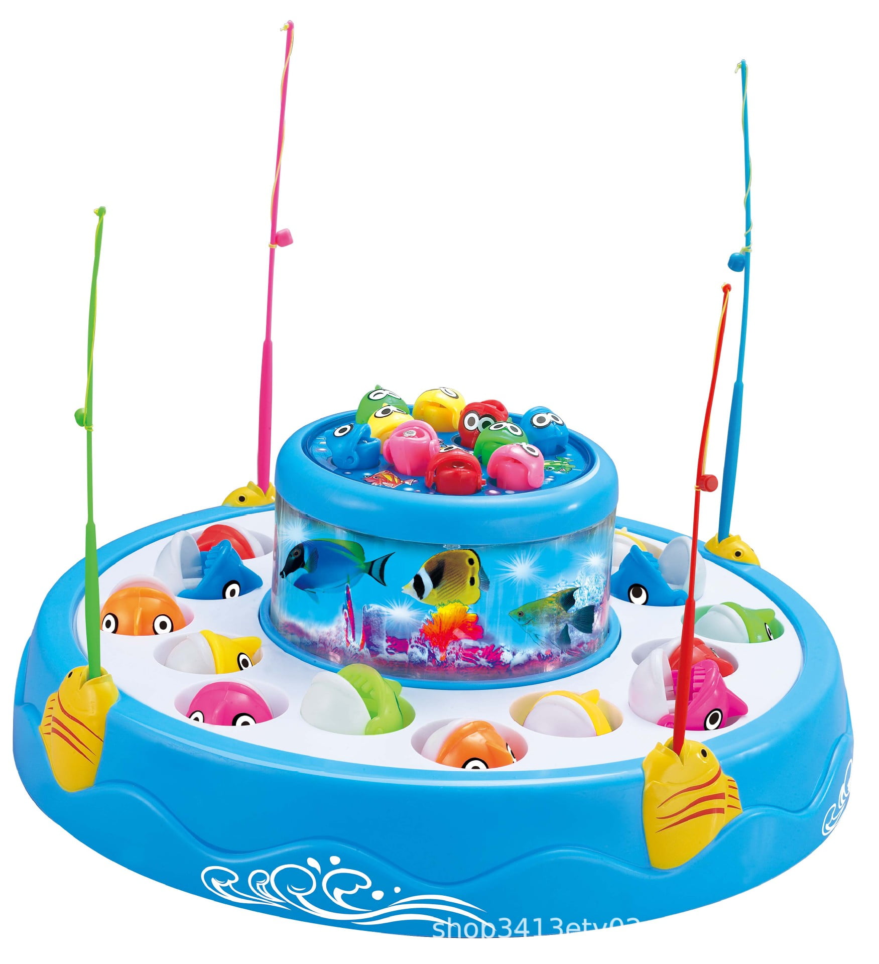 Buy IndusBay® Fishing Game Electronic Multi Functional Musical Fishing Toy  with 3D Light Music Keyboard, Water Slide Fun Toy for Kids Toddler Boys  Girls Online at Low Prices in India 