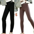 thumbnail image 1 of Esaierr Kids Girls Fall Winter Leggings Stretch Pants Baby Cotton Fleece Lined Leggings Thick Thermal Underpants Teen Bottoms Full Length Tight Pants Trousers for 3-14 Y, 1 of 7