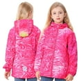 thumbnail image 1 of Esaierr Kids Girls Hooded Rain Jacket Toddler Waterproof Jacket Warm Winter Snow Coat for 3-10Y, 1 of 5
