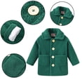 thumbnail image 1 of Esaierr Kids Girls Warm Winter Jacket Coat for Toddler Baby Fleece Coat Buttons Cotton Outwear for 2-9Y, 1 of 5